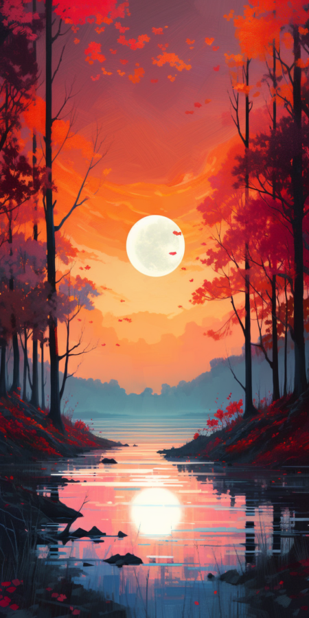 Alena Aenami、水彩铅笔、风景、明亮、活力、美丽