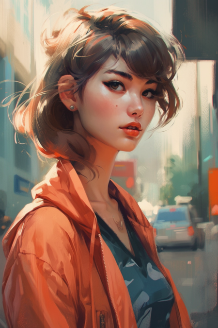 美女、休闲服、现代时尚、伊利亚库夫希诺夫、Artgerm、WLOP、Jackie Ormes、Jacques Villon