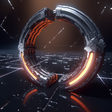 大科幻环结构， 史诗电影色彩过滤器和 vfx ， 光线追踪， 粒子 FX